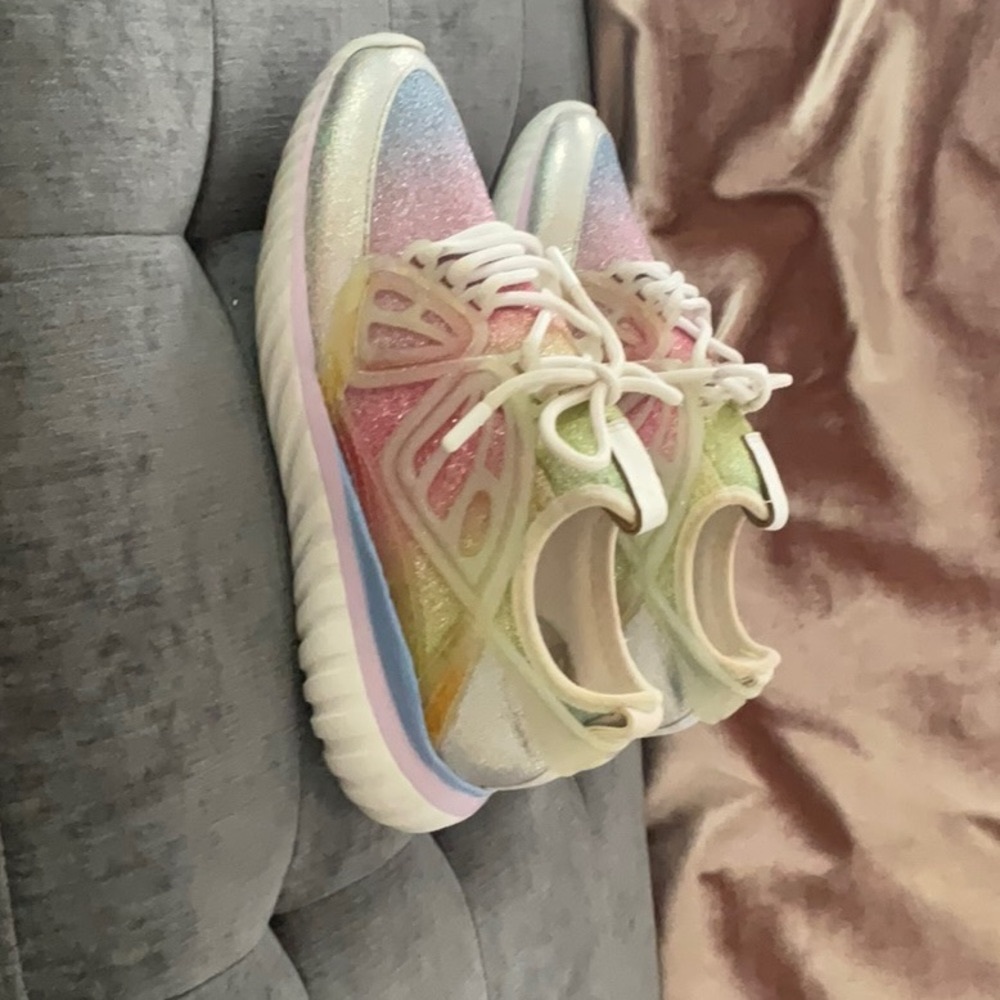 Sophia Webster Fly-By Mix Media Sneakers Multi color